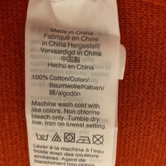 JCrew Juliette collarless cardigan in orange-rust. Size XS in VGUC. - Picture 3 of 4